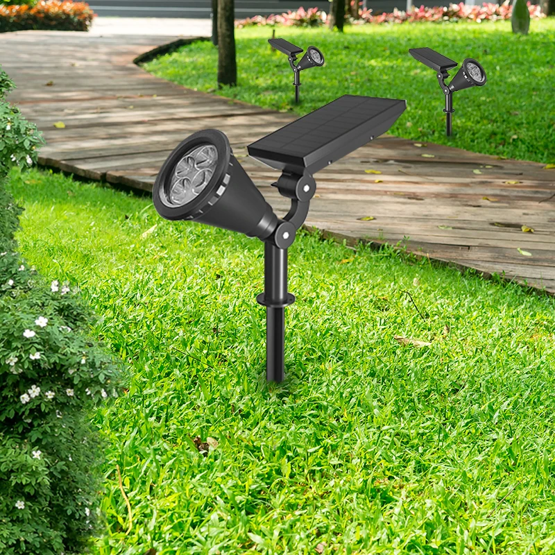 Регулируемый угол «Все в одном» Солнечный источник питания садовый свет парк дорожное украшение IP65 внутренний двор уличный светодиодный светильник на солнечной батарее