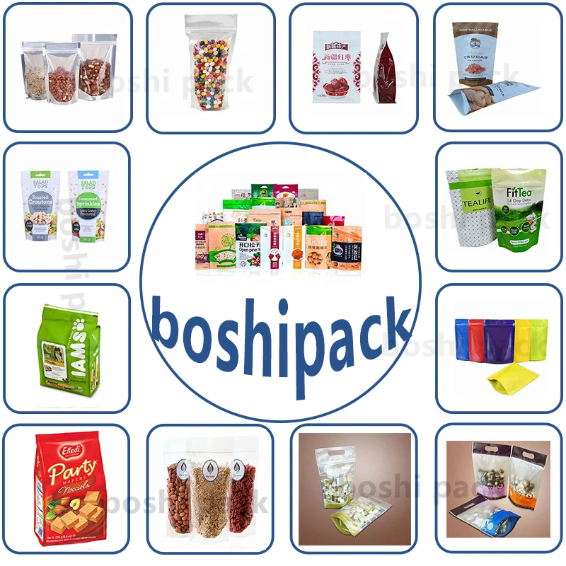 Wheat Germ Candy Corn Okra Brussel Ziplock Bag Packing Machine Salad Vegetable Cherry Tomato Stand Up Zipper Bag Packing Machine