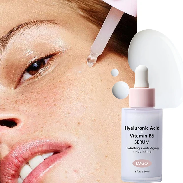 Skincare 30ml Mini HA Moisture Never-Sticky Liquid Facial Serum Hyaluronic Acid Vitamin B5 Serum