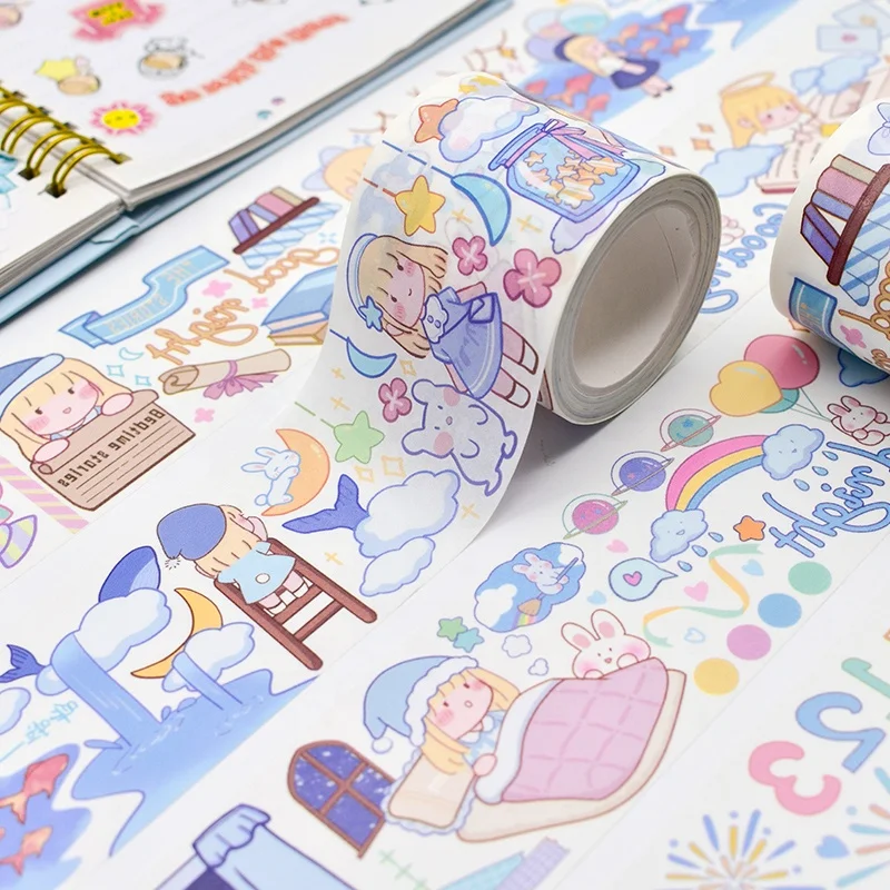 Tape Manufacturer Custom Printing Adhesive Paper Color Decoration Washi Tape Diy High Quality Japanese Kawaii Washi Tape