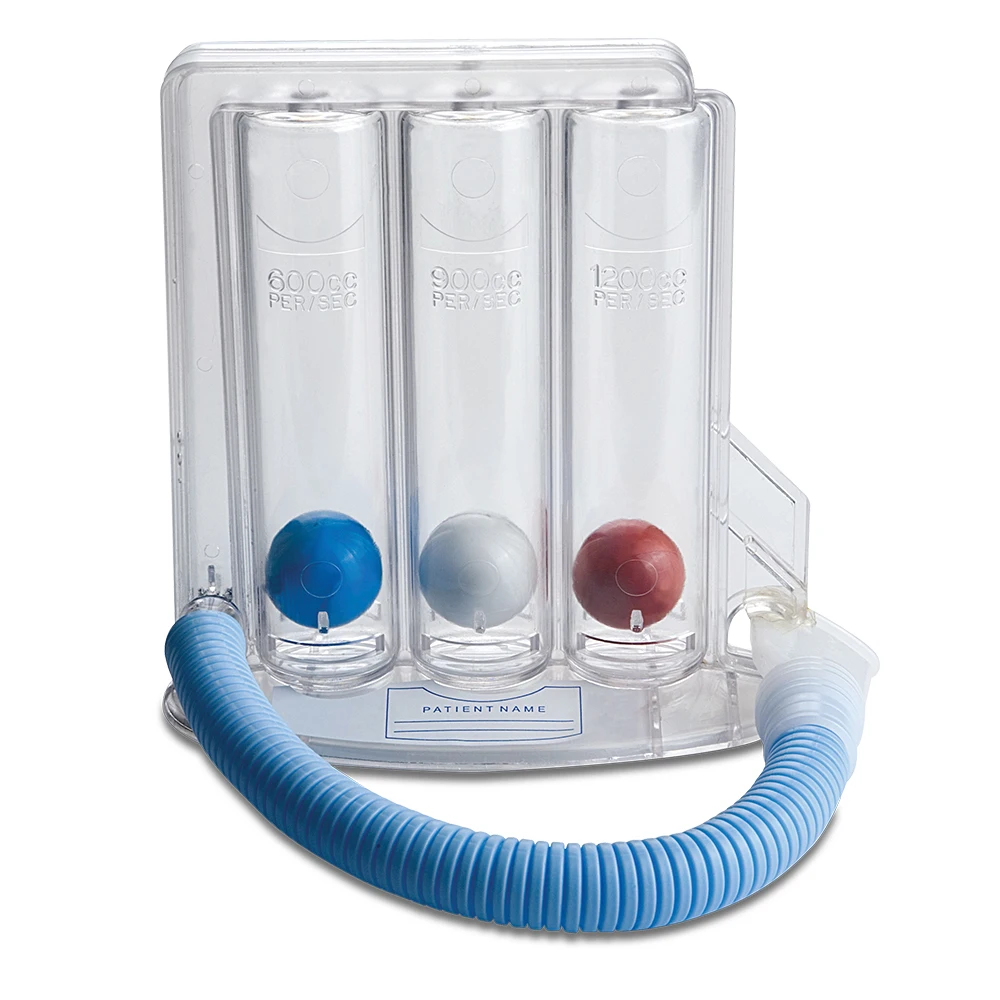 Three ball Medical Incentive Deep Breathing Exerciser Spirometer