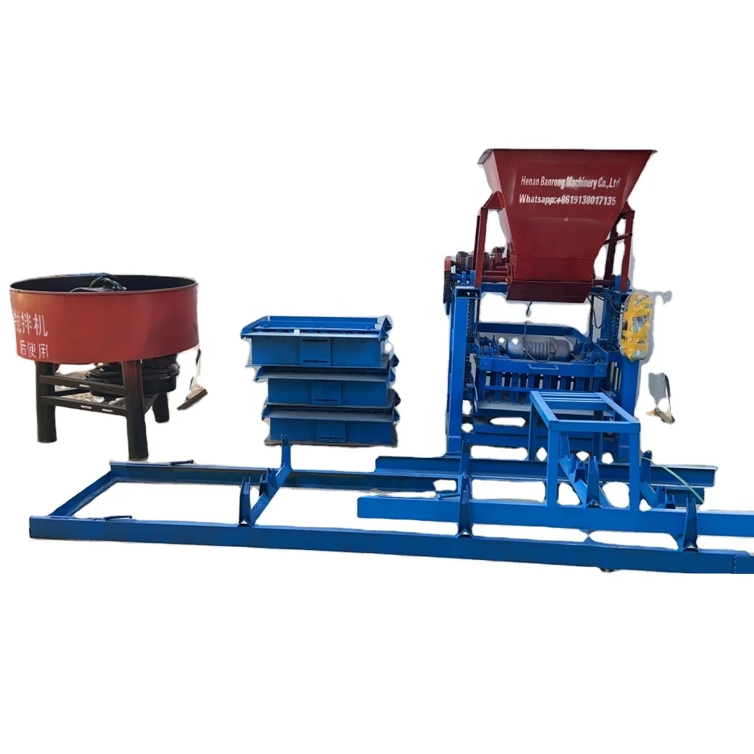 BR4-35 hydraulic automatic brick making machine concrete cement block production line