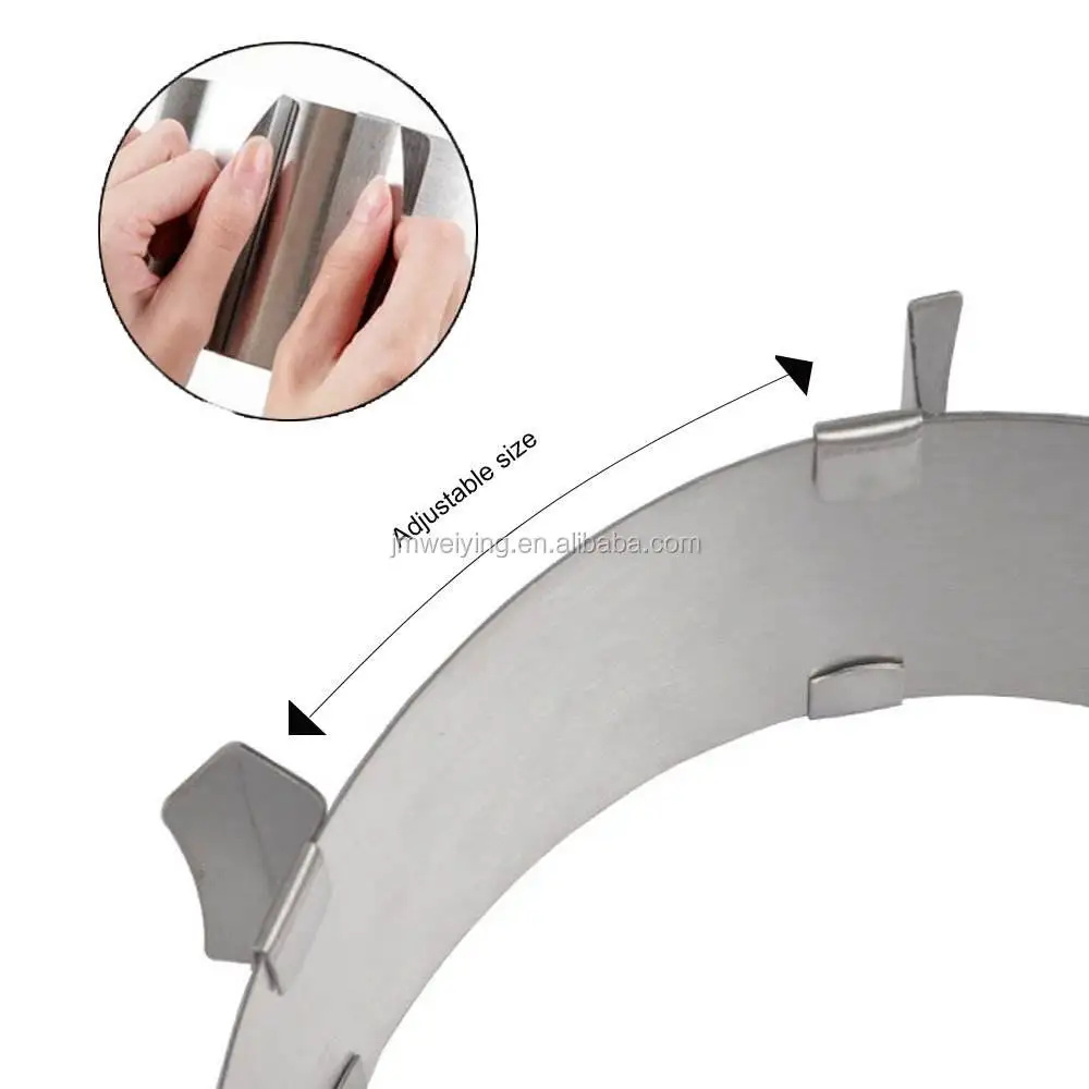 Newest Design Convenient Kitchen Metal Cake Baking Tools Adjustable Size Cake Ring Molds