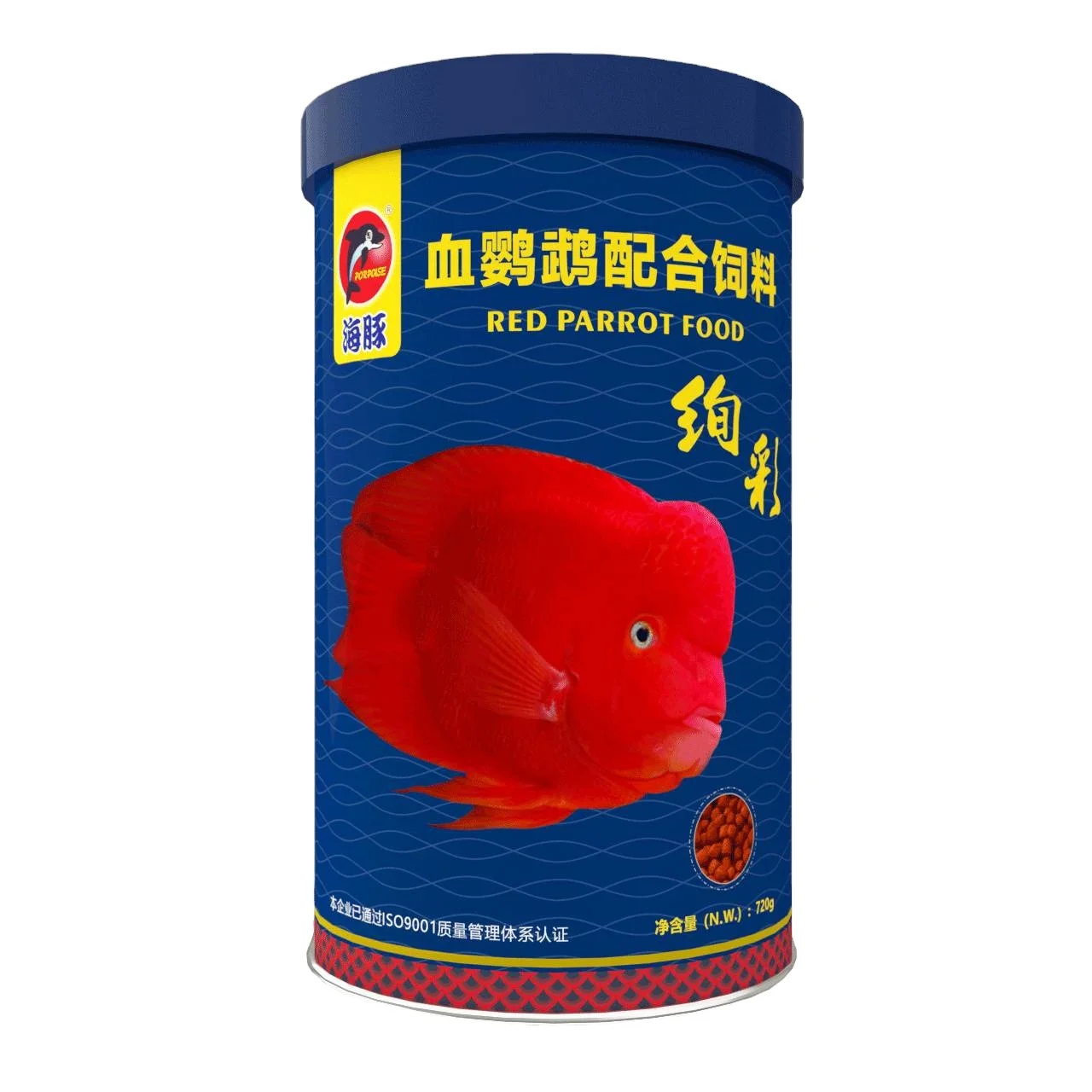 Red Parrot Fish Food Fish Flavor for Fish 1200ml 380g Upgrade Colourful Formula All-season 18 Months Material