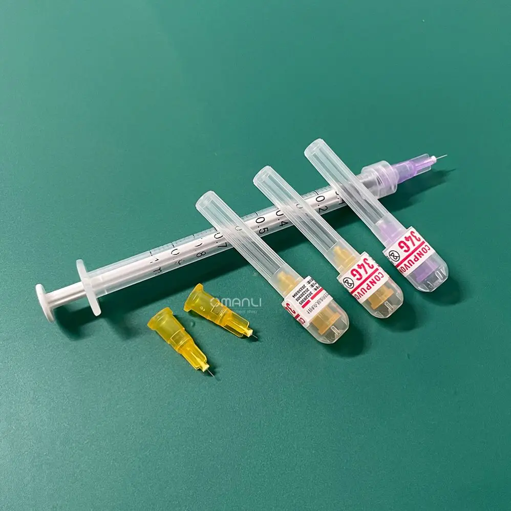 Disposable Beauty 34G 1.5MM 34G 4MM Needle Cannula Needle 34G 4Mm Micro Mesotherapy Needle Hyaluronic For 34G 1.5MM
