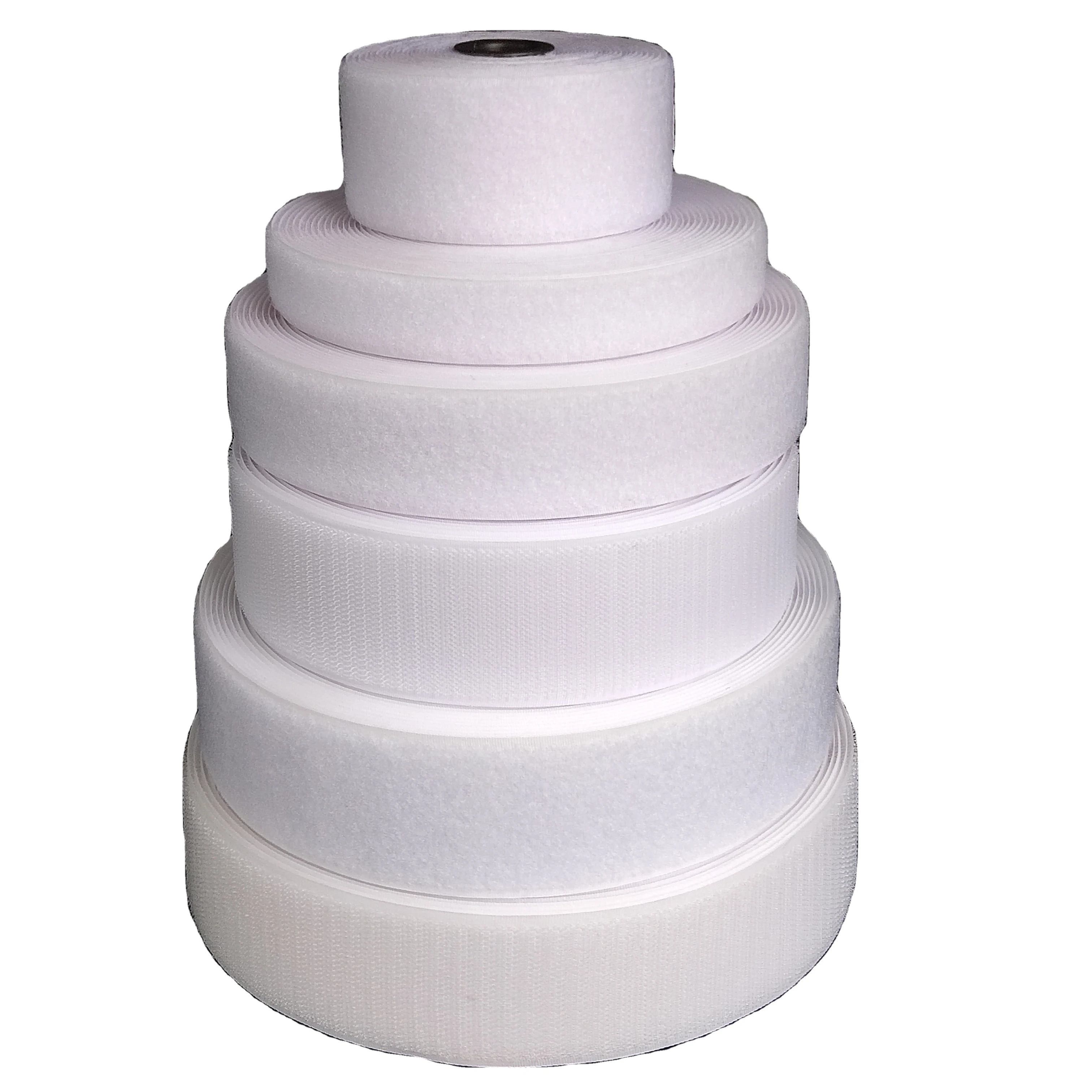 2 inches Black white 100 Polyester Loop & Hook Reels Sew on Hook and Loop