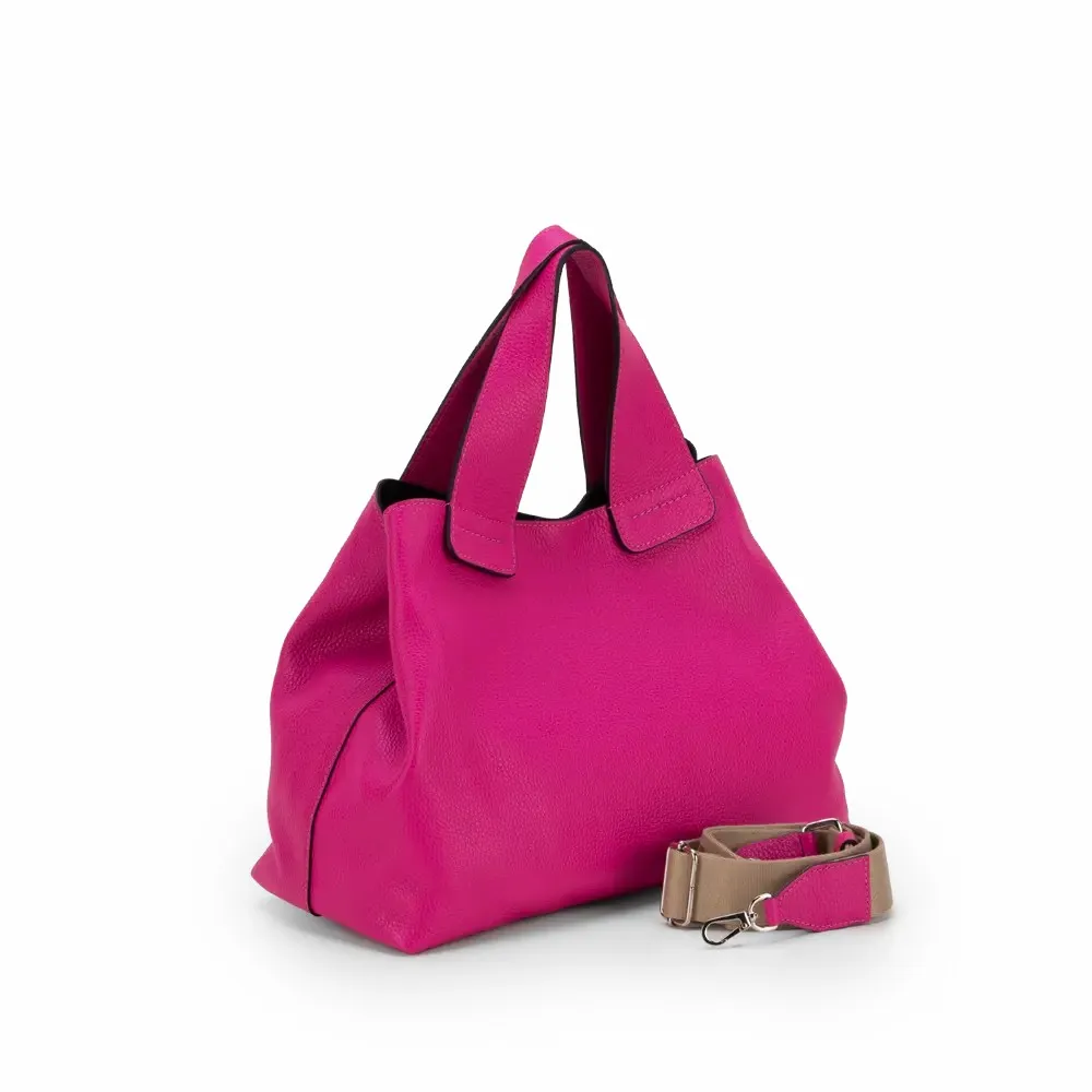 Excellent Wholesale Italian Brand 36x27x11cm 9261OJ Genuine Leather Ripani Handbag For Export