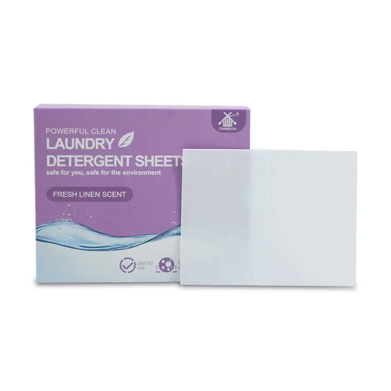 Mini disposable portable Laundry detergent sheets Medium form low form deep decontamination Residue-free laundry strips