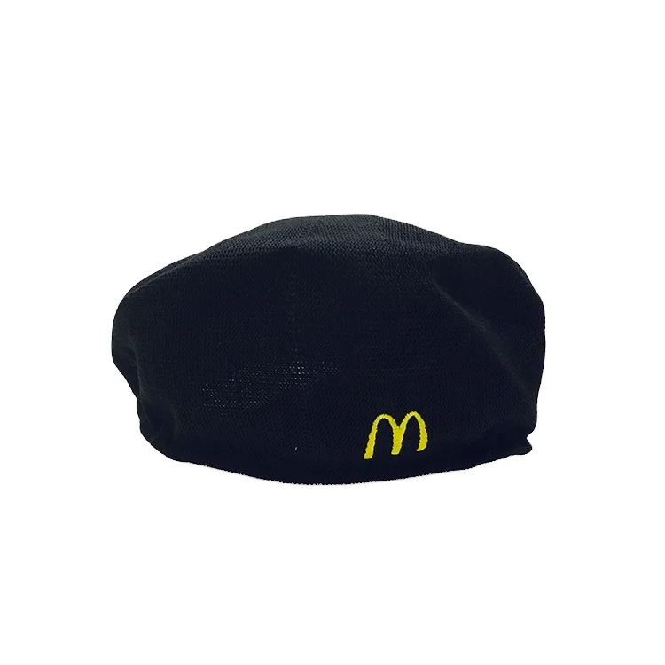 Custom Logo Letter Printed Embroidered Woolen Plain Polyester Beret Women