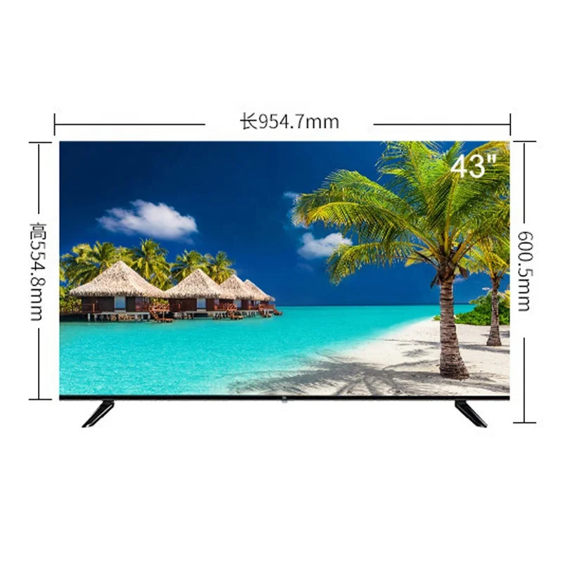 55 дюймов smart led телевизор 32 дюйма 40 43 с разрешением 4K ЖК-дисплеем плоской панелью AI полный экран