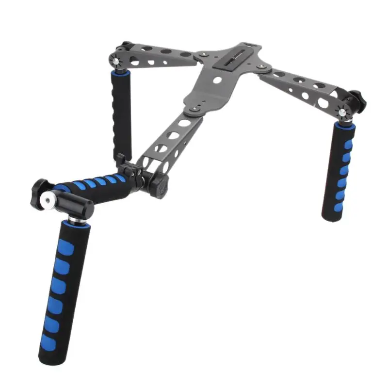 Kaliou Aluminum Alloy Foldable DSLR Rig Movie Kit Film Making System Shoulder Mount Support Rig Stabilizer For DSLR Camcorders
