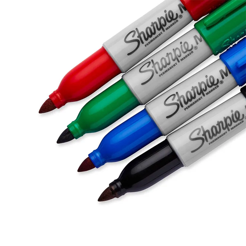 4/8 шт. компактный мини-маркер Sharpie 35113 с брелоком масляный маркер для переноски канцелярские принадлежности безпыльный очистки
