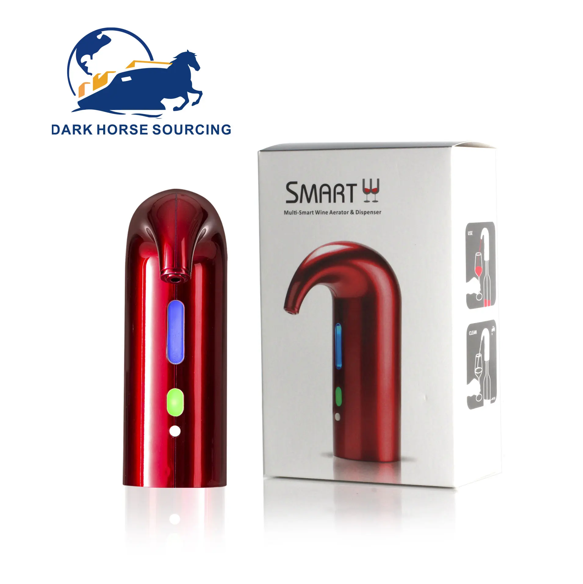 Portable USB Rechargeable Battery digital display One-Touch Automatic Electric Wine Aerator Pourer Pump