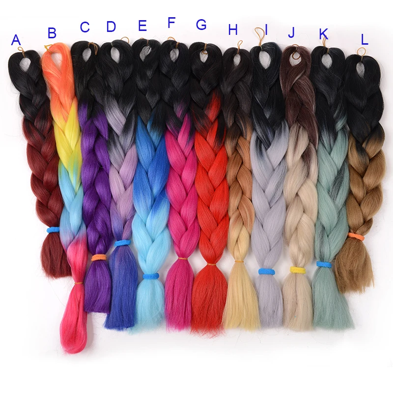 synthetic ombre expression braiding hair extension factory supply wholesale price support OEM service