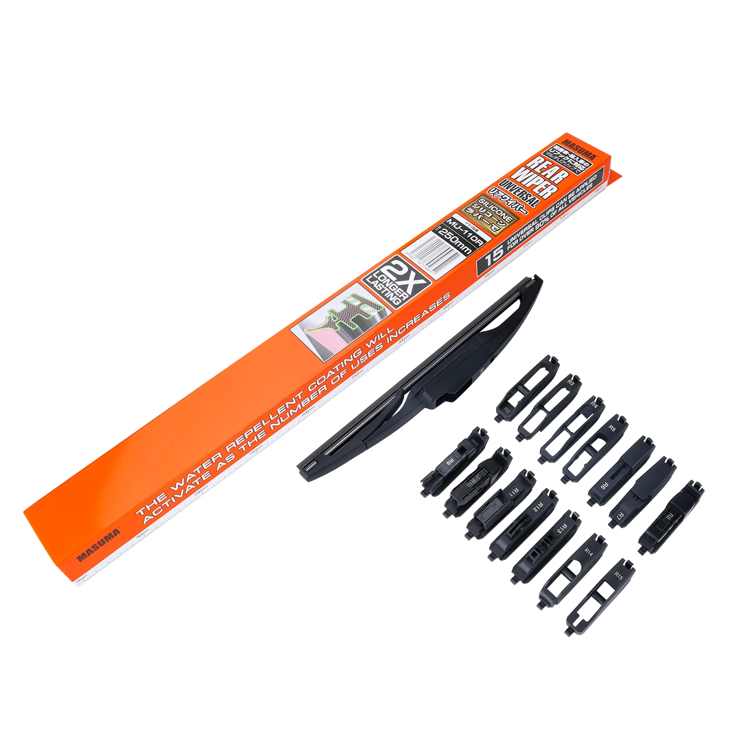 MU-110R MASUMA Vehicles Accessories Auto factory Rear Wiper blade 250 mm Car For TOYOTA  MAZDA KIA