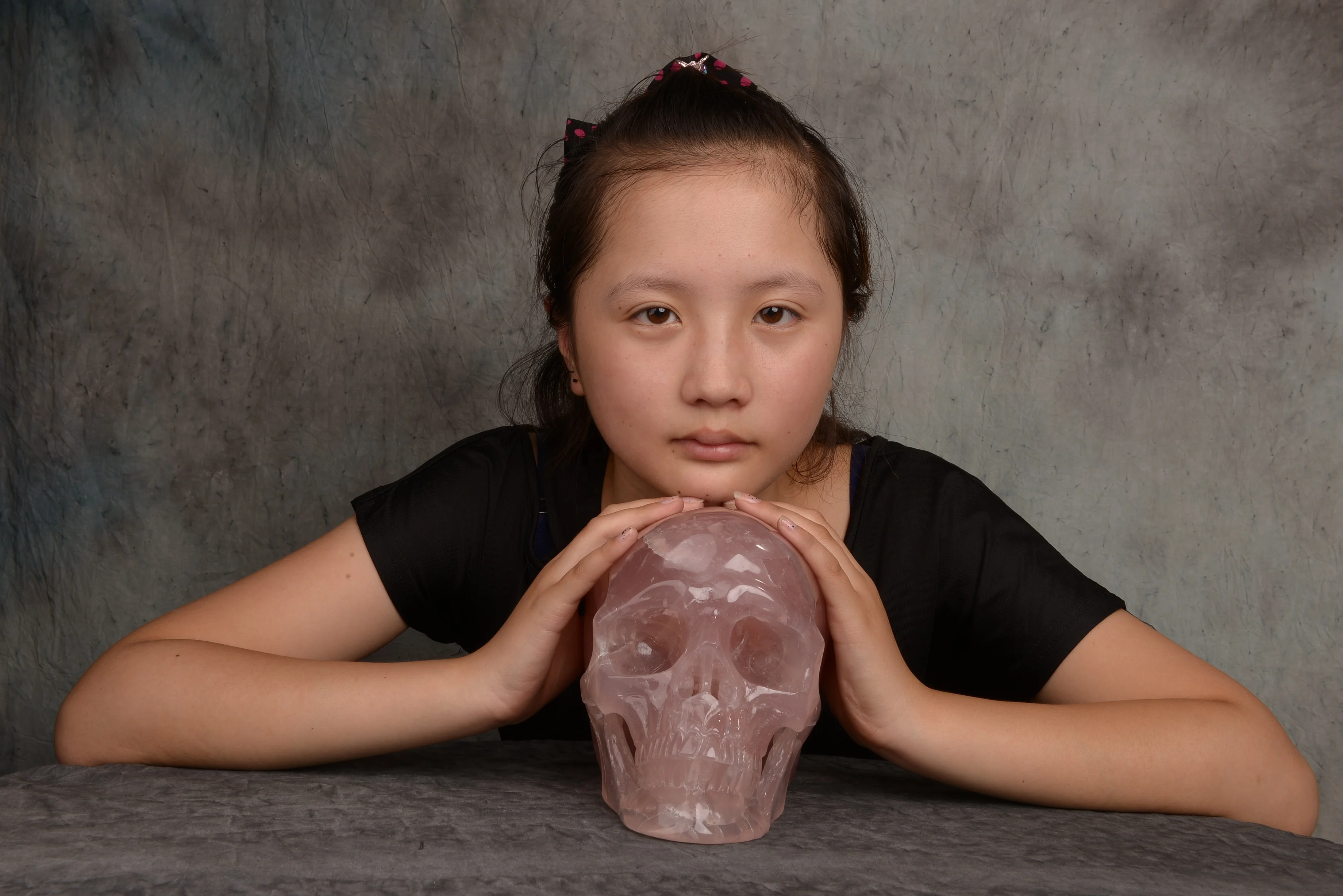 EUDEMON custom size Rose quartz Skulls Crystal Healing stones Crystal Crafts Holiday gift Human skulls statue meditation stone