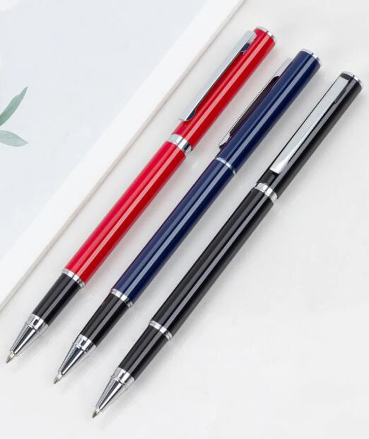 NM-410R  High Quality Fashionable Durable Cap-off Metal Roller Pen Promotional