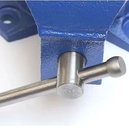 Heavy Duty Blue Routine Cast Iron Bench Vise Multi-Purpose Industrial Steel Bench Vise with Swivel Base OEM Customizable