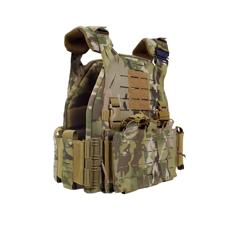 New Style OD Plate Carrier Tactical Vest Laser Quick Release Tactical Vest Outdoor Protection Training Vest