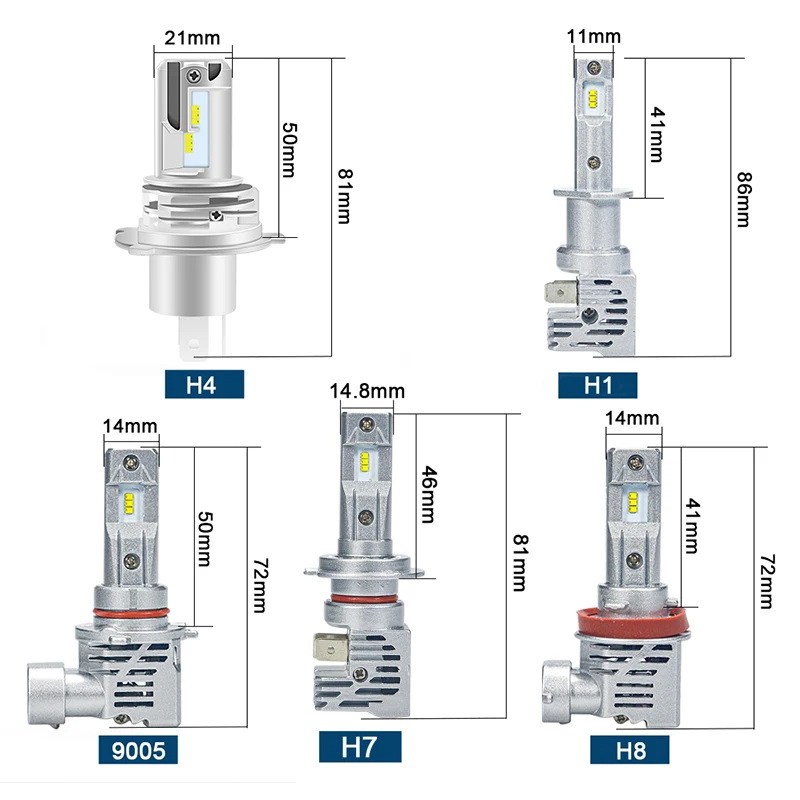 car motorcycle fog light bulb front auto driving high low beam 12000LM 9005 hb3 H1 H4 H7 H8 m3 led headlight