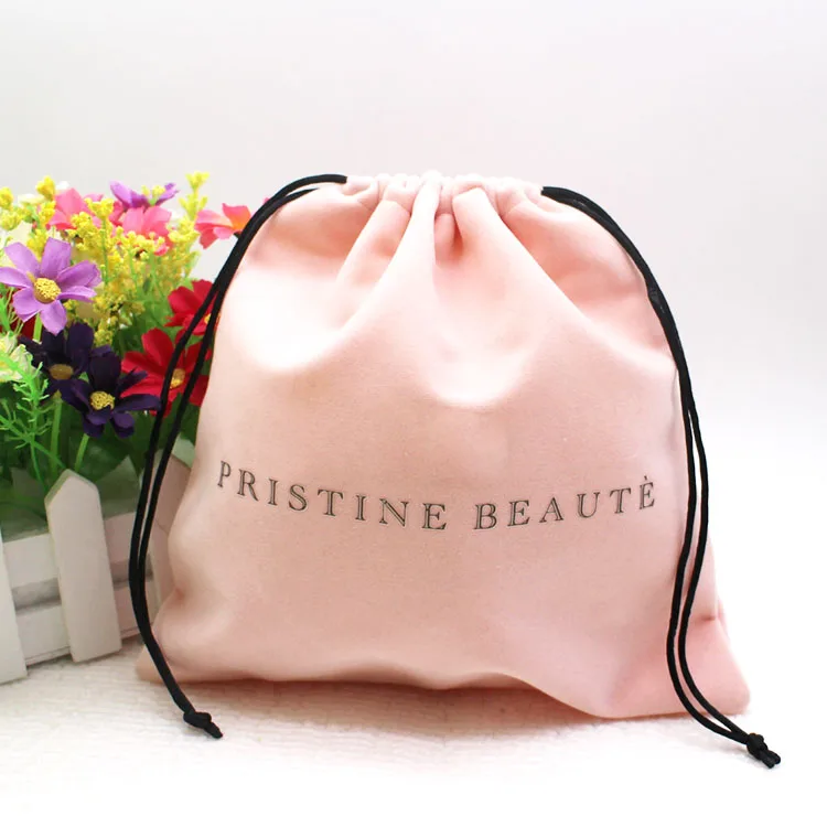 Custom satin lingerie bag satin wigs storage packaging pouch dust bag for handbag