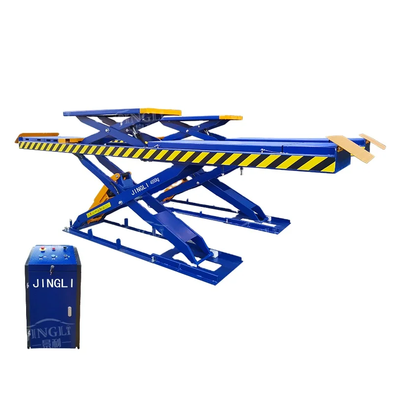 New 3 Tons 4 tons Electric Home Garage Basement Hydraulic Stationary Scissor Car Lift Underground Single Deck Car Parking Lift