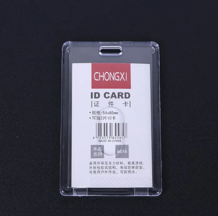 High-end acrylic card holder transparent work card exhibition card