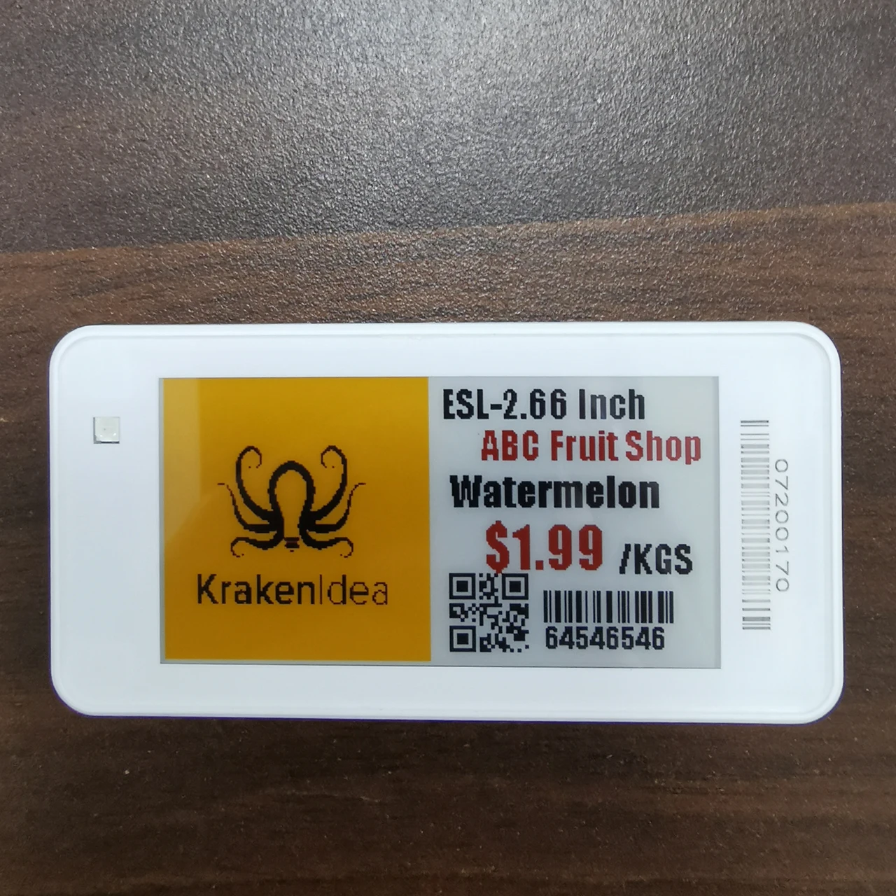 Four color ESL label 4 color electronic shelf label 2.66 inch ESL tag for retail store use