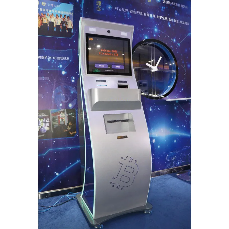Self Service Machine Crypto ATM Bar Code Scanner and Card Payment Kiosk UsdT Token ATM Machine