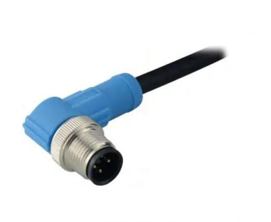 M12 90 degree plastic connectors 4pin	Amphenol connector 4pin	M12 Panel mount connector 4pin