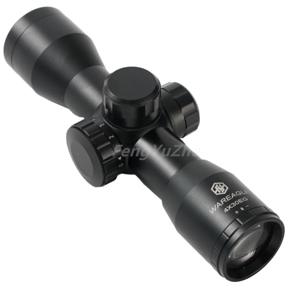 Slingshot Crossbow Scope Sight 4X30/4x32EG Red Green Adjustable Reticle Optical Scopes Sight Outdoor Hunting Accessories