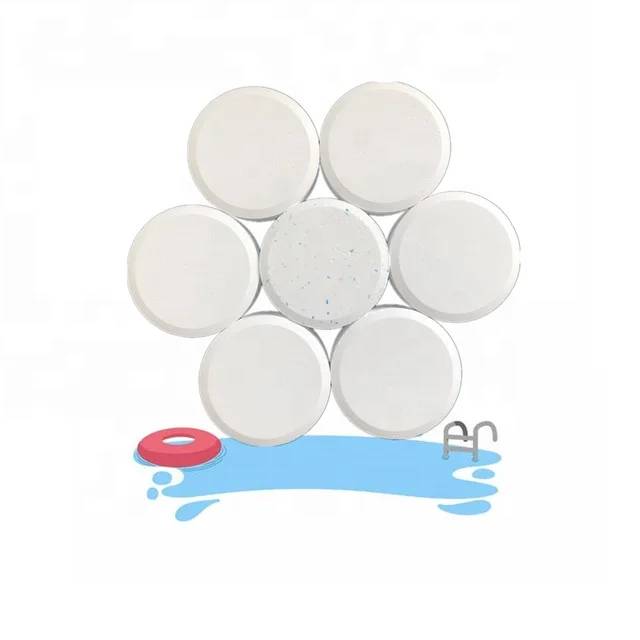 
B02A high quality trichloroisocyanuric acid tcca 90% chlorine tablet 200g 20g for swimming pool 