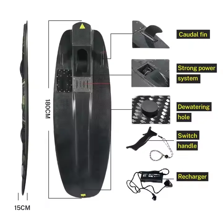 Carbon Fiber Unisex Electrical Surfboard for Water Sports with Wholesale Factory Price, Custom Logo, ODM/OEM Available