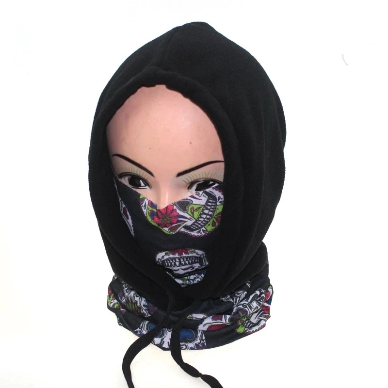 2019 Winter Hat Outdoor Warm Cap Knitted Long ski mask Headwear Knitted Beanie Winter Hat