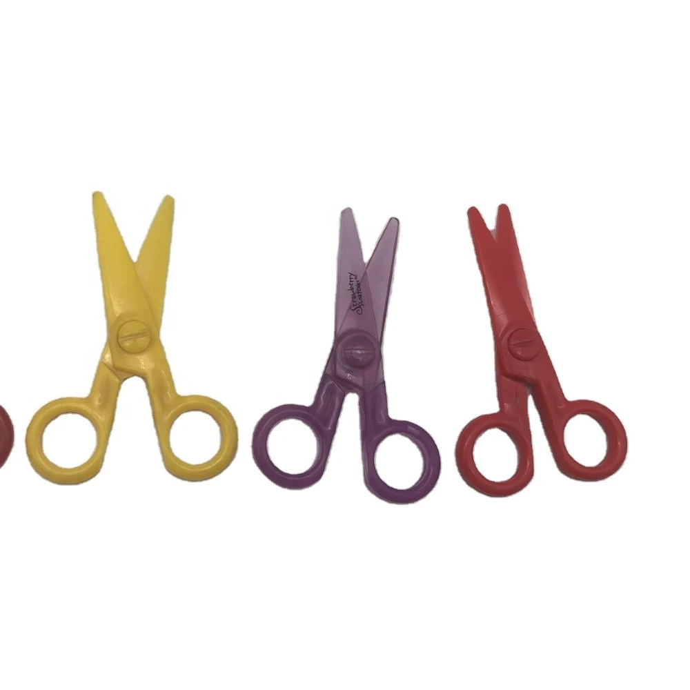 OEM Factory Plastic Paper Scissors Child-Safe Scissors Safety Scissors Toddlers Trainning Scissors
