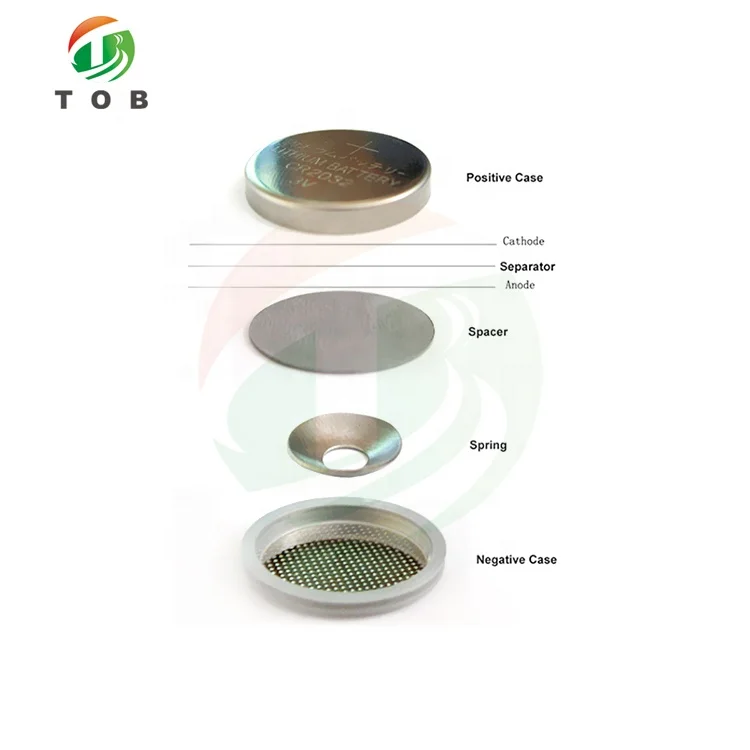 TOB Battery Material CR2032 Coin Cell Case For Lab Line
