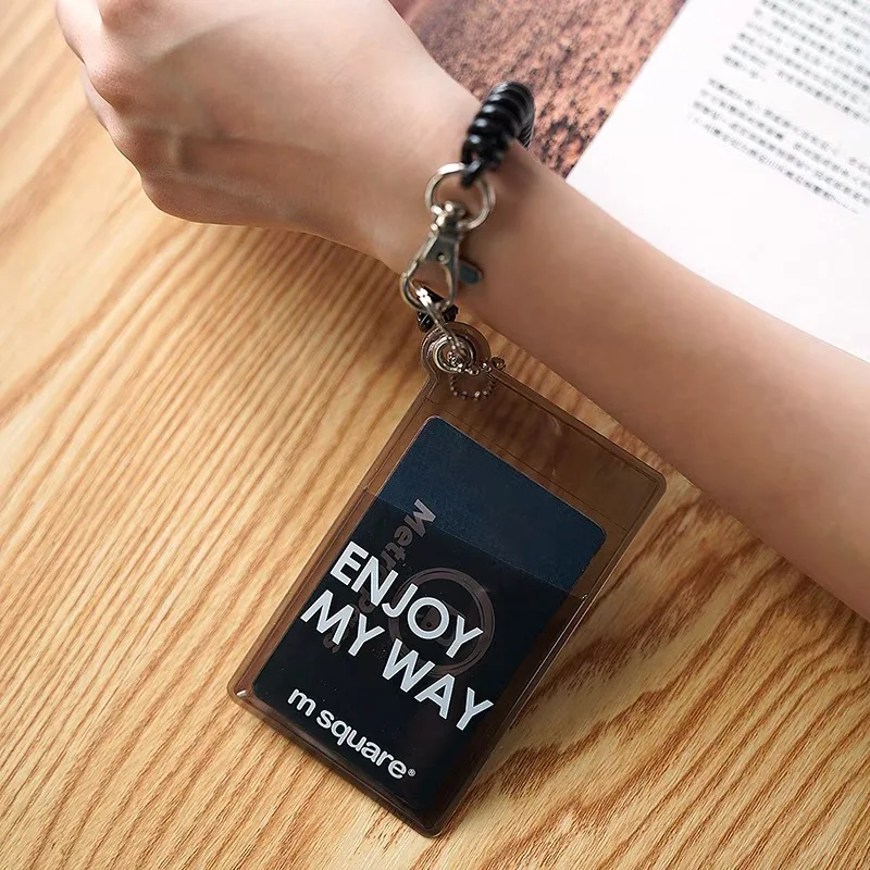 customized transparent clear plastic pvc eva tpu holographic ID Card case wallet glitter clear card holder