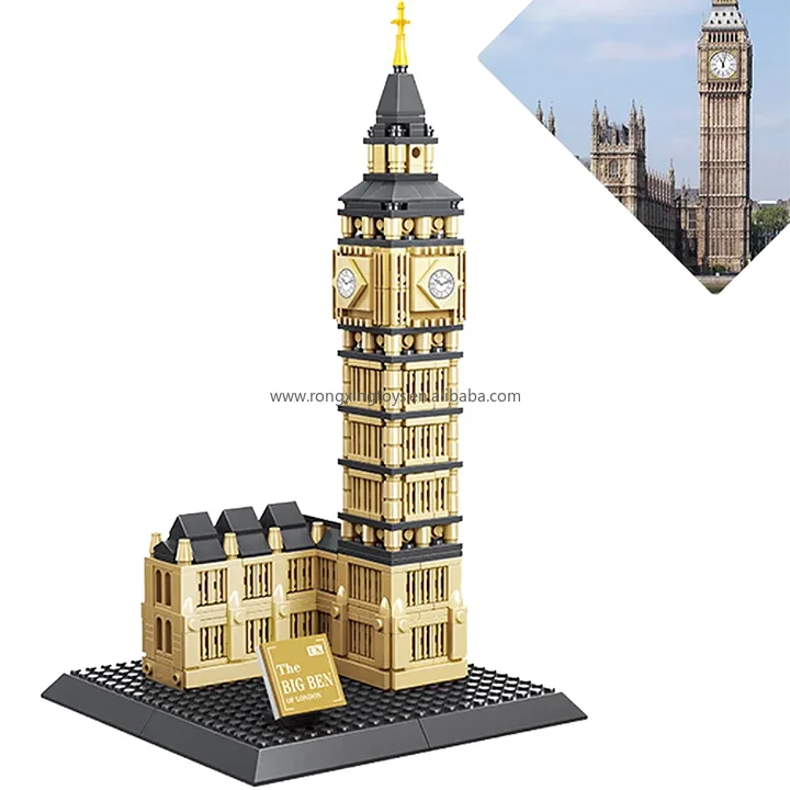 Wange 4211 Compatible with Famous Architecture Elizabeth Tower ABS Plastic Model Educational DIY Toys Building Blocks Sets