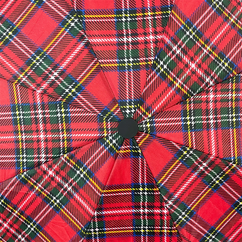 OVIDA Fashion Design Creative Portable Outdoor Windproof Custom Printing Automatic Promotional 3 Folding Umbrella