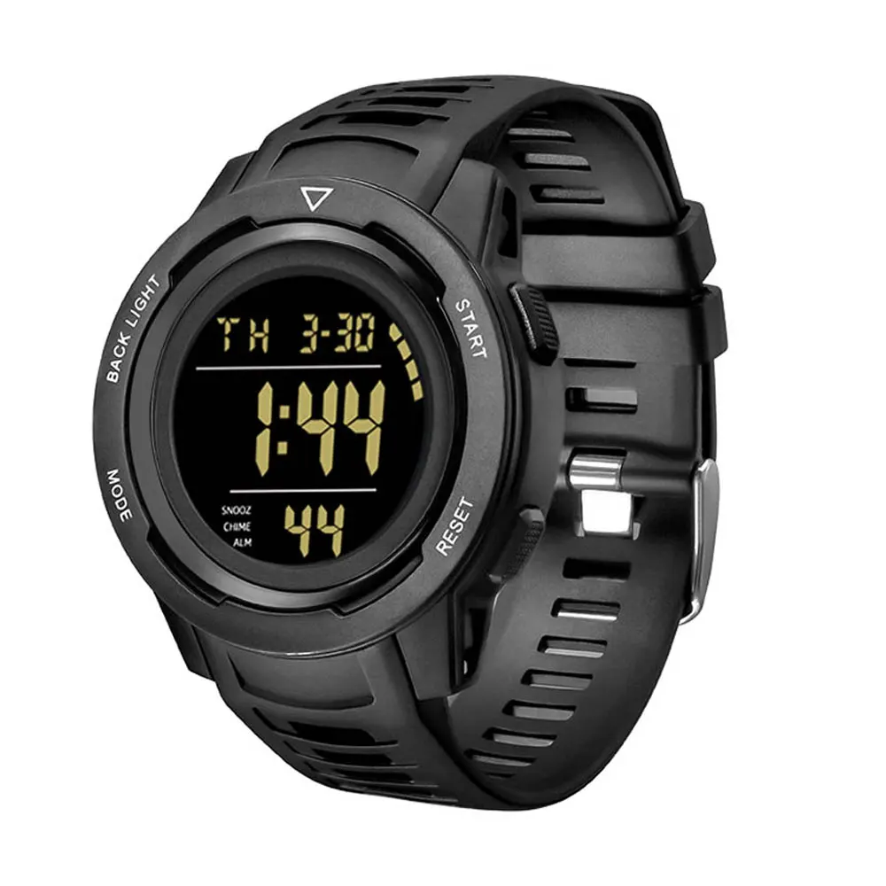 Waterproof Dual Time Sport Digital Watch With Alarm Stopwatches Timer