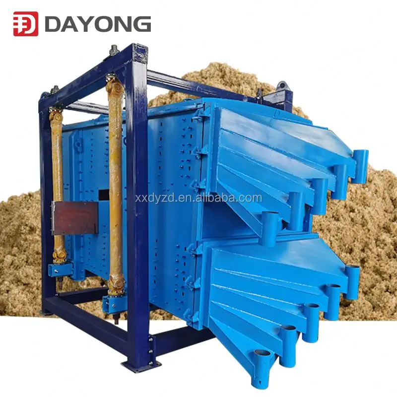 Rectangular Gyratory Vibro Sifter Square Swing Sieve Screen For Fracture Sand