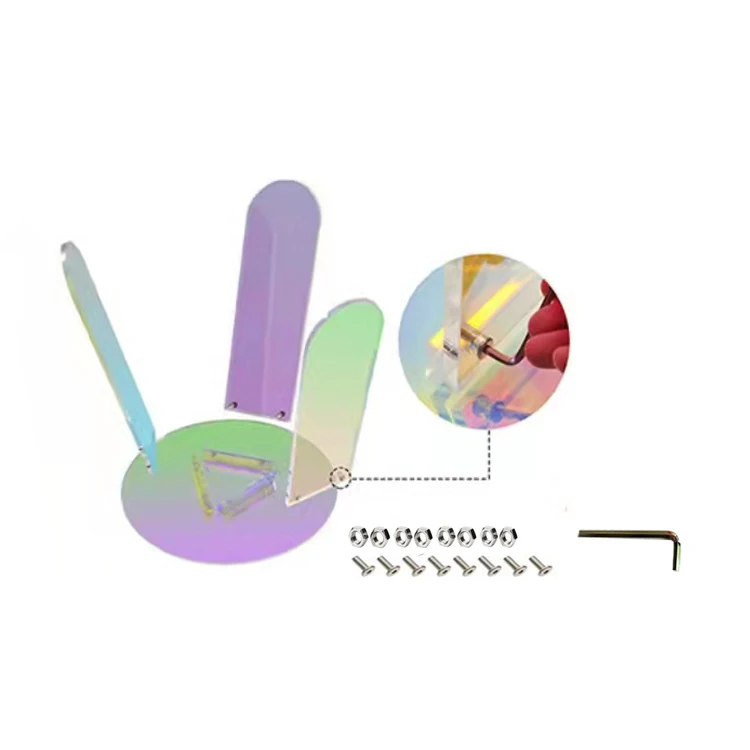 Acrylic Coffee Coffee Table Small Side Table Oval Coffee Table Rainbow Clear Glass Dining Room Furniture Home Furniture Modern