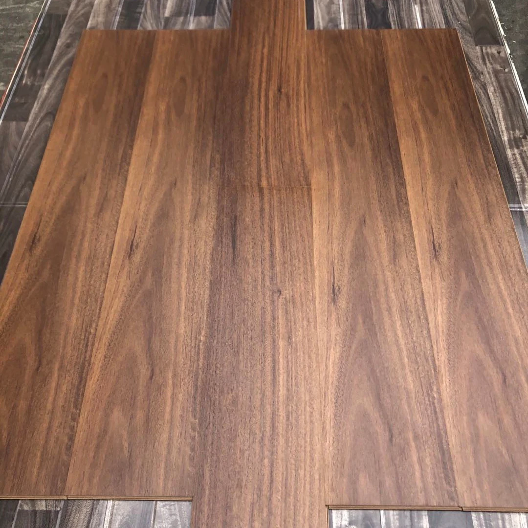 Износостойкий ламинат AC2, AC3, AC4 с прозрачным тиснением, деревянный паркет в виде рыбьего косточки, прочный ламинат с коричневой подложкой