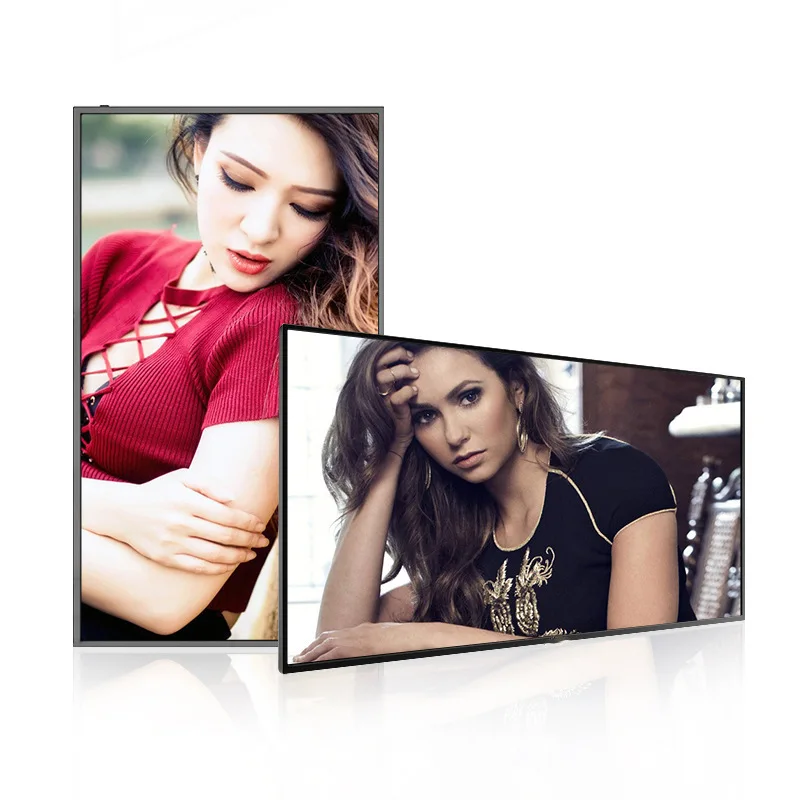 Indoor Lcd Display Screen Digital Signage Wall Mounted Advertising Lcd Player Sexy Movie Mp3 Advertising Player