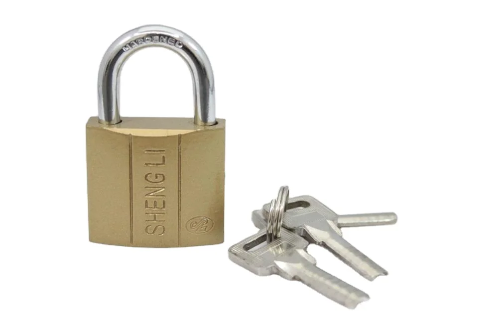 Cheap Dual-Line Imitate Brass safety Padlock manufacturer