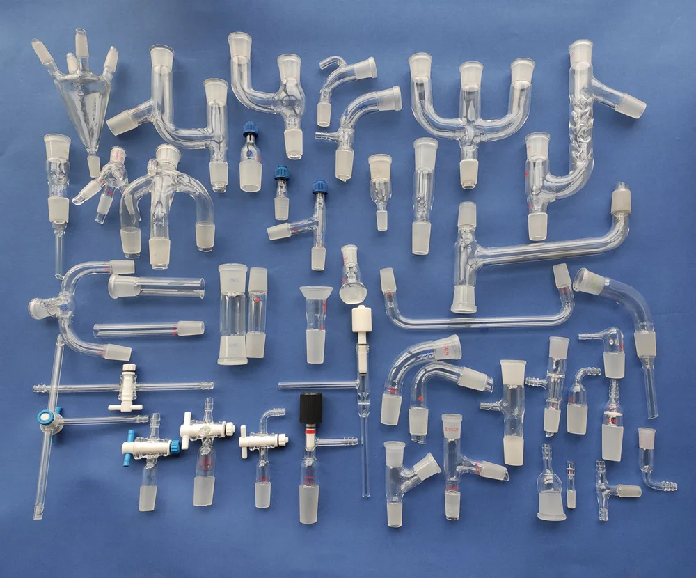 10 25 50 100 250ml Lab use glass solid Phase Peptide Synthesis Vessel with PTFE Stopcock