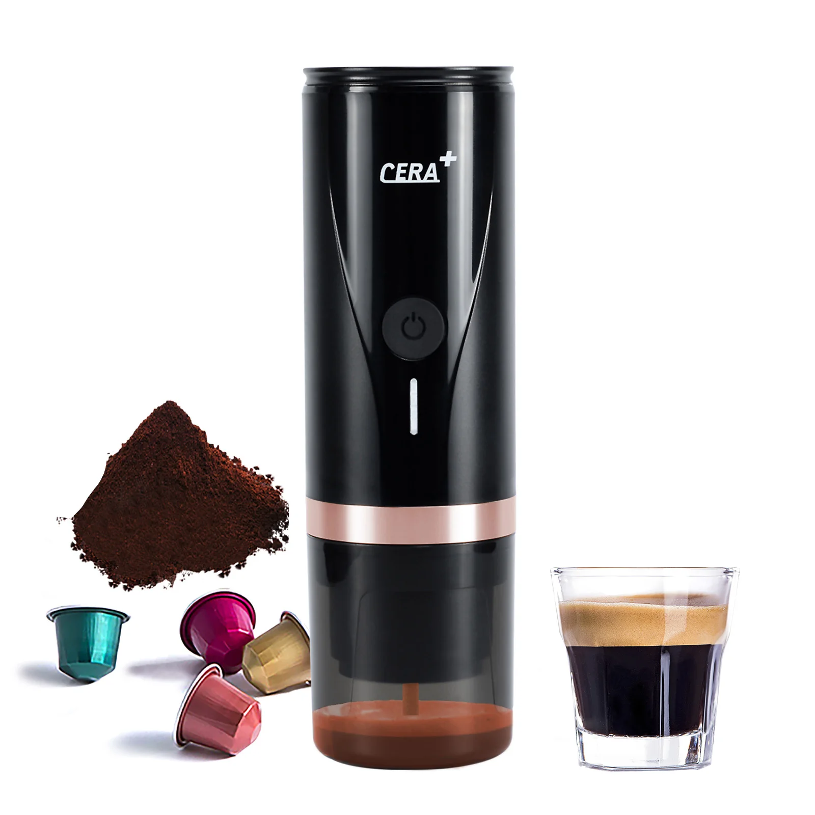 Portable coffee maker portable pod coffee maker mini automatic espresso handpress  pod portable coffee machine