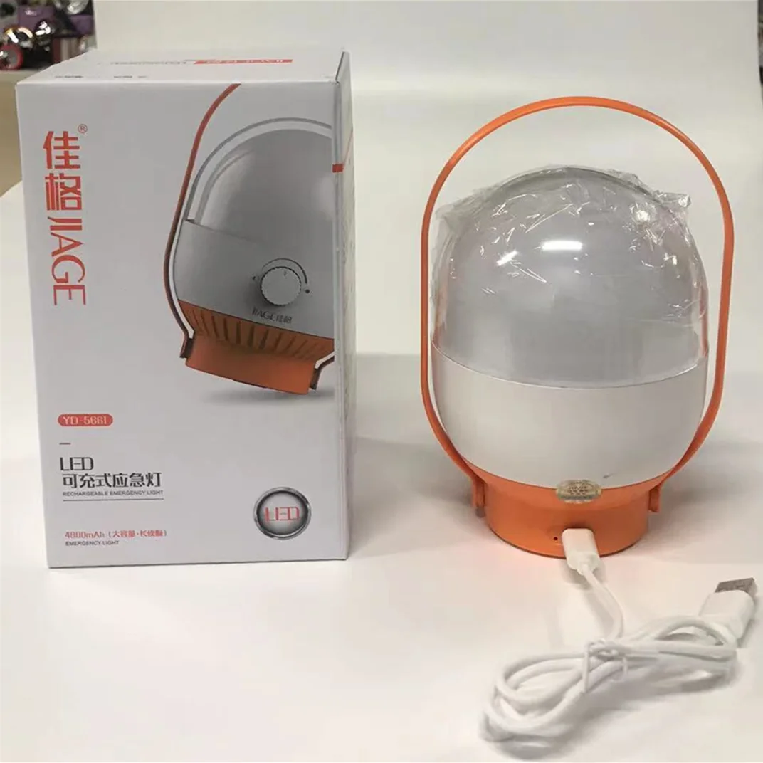 hot selling usb cable portable high illumination recycle lithium led emergency light with competitive price