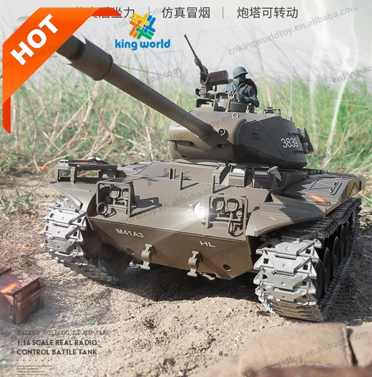 KW M41A3 Walker Bulldog Pro Version Henglong 3839-1 1/16 Tk7.0 Rc Tank Metal Tracks Wheels Motor Bb Airsoft Infrared Battle