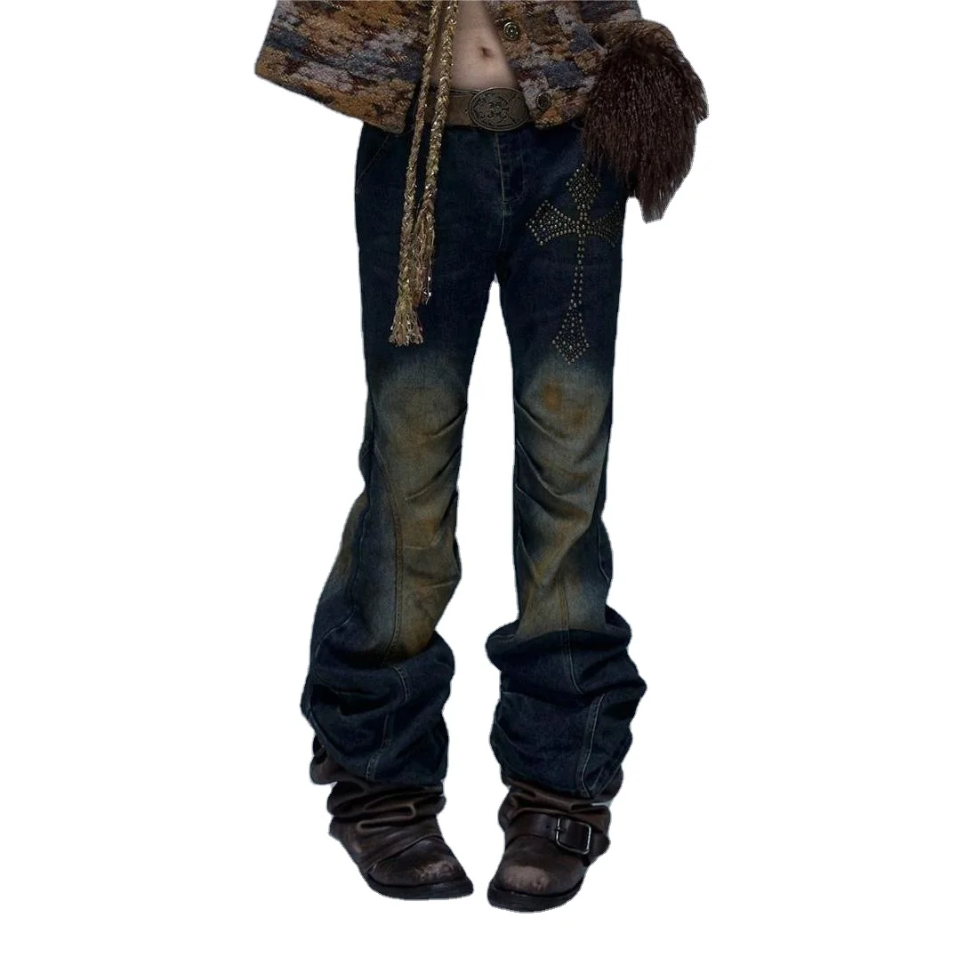 Zhuo Yang Garment Wholesale Pants Women Streetwear Sweatpants Fashion Overalls Pants Drawstring Low Waist Trouser